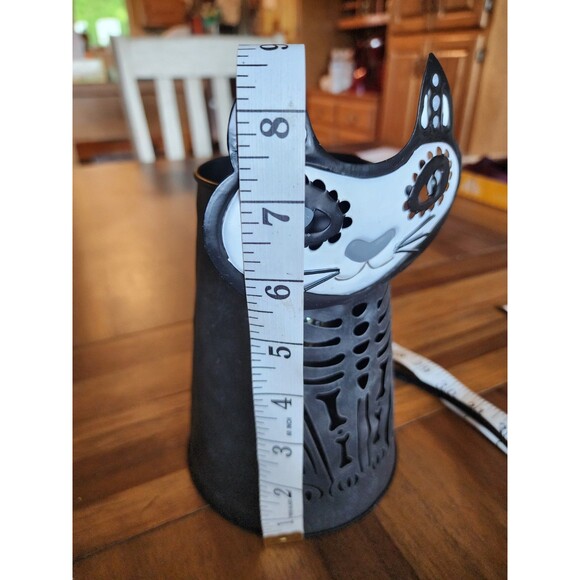 Scentsy Very Superstitious Black Cat Skeleton Wax Melt Warmer Goth Spooky - Picture 10 of 11